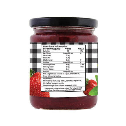 Sugar-Free Stevia Mixed Fruit & Strawberry Jam – Pack of 2 (220gm x 2)
