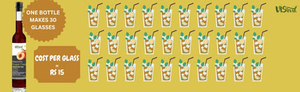 VIstevia Sugar-Free Peach Iced Tea 470ml (makes 30-35 glasses) - VIStevia Peach’O’s | 100% Natural | Diabetic friendly | Tastes delicious