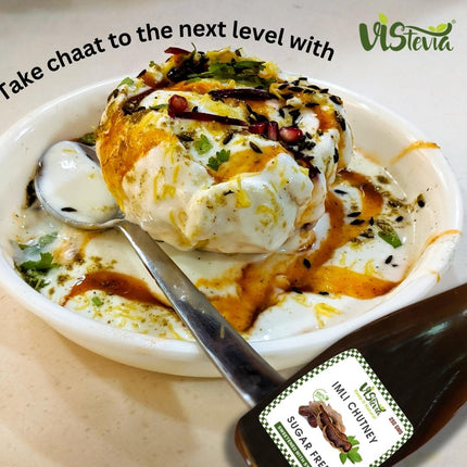 Vistevia Sugar Free Imli Chutney 250G | DIabetic & Keto Friendly | Sweetened with Stevia