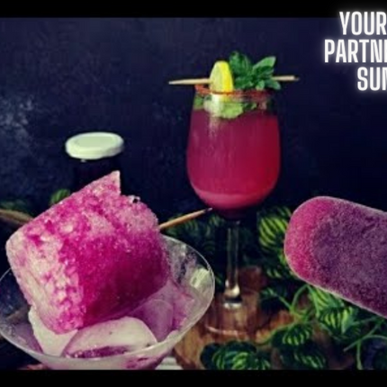 VISTEVIA Khatta Mazaa - Sugarfree Kala Khatta Syrup 470ml (makes 30-35 glasses) | 100% Natural - Made with Kala Jamun | Perfect for Diabetics | Tastes Delicious