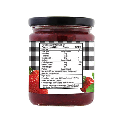 Sugar-Free Stevia Strawberry Jam – 220gm
