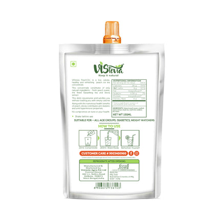 Sugar-free Peach’O’s Stevia Iced Tea Drink Syrup  – 150ml