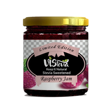 Sugar-Free Stevia Raspberry & Strawberry Jam – Pack of 2- 220g & 400g