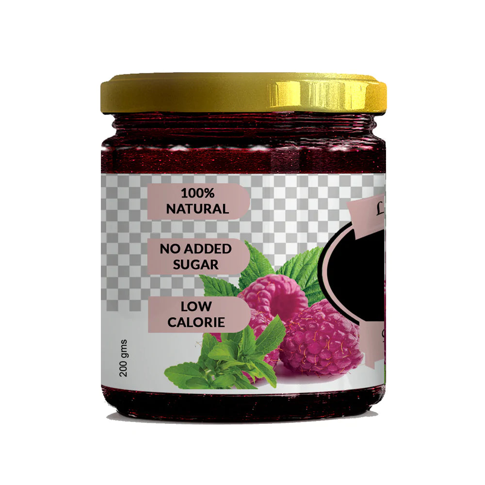 SugarFree Stevia Raspberry & Strawberry Jam Pack of 2 220g & 400g