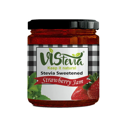 Sugar-Free Stevia Strawberry & Orange Jam – Pack of 2 - 220g & 400g