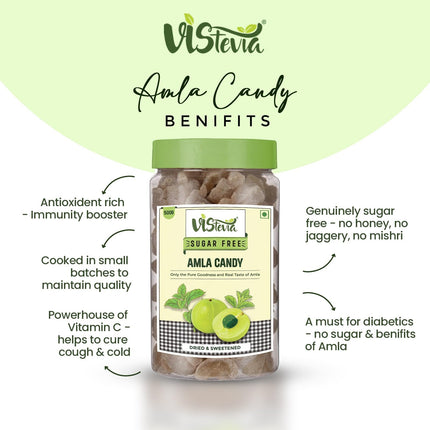 Sugar Free Amla Candy 600g & Fruit Candy 150g | Pack of 2 | Vistevia