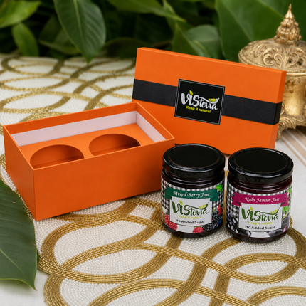 Sugar Free Jam Rakhi Gift Pack - Mixed Berry & Kala Jamun - Pack of 2, 220g each (Copy)