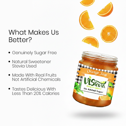 Sugar-Free Stevia Orange Jam – 220gm