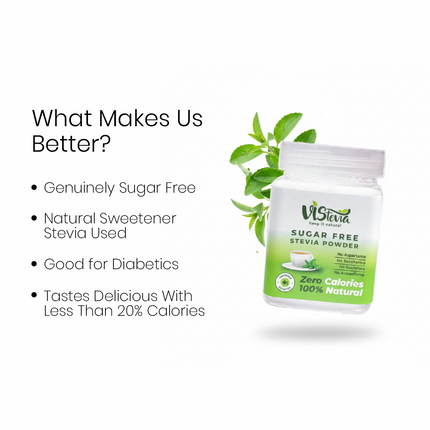 Sugar Free Stevia Powder | 100g | Vistevia