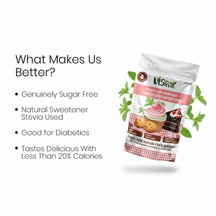 Sugar Free Stevia Sweetener | 250g | Vistevia