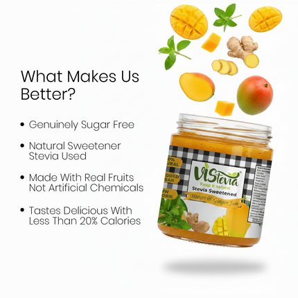 Sugar Free Mango and Ginger Jam | 220g | Vistevia