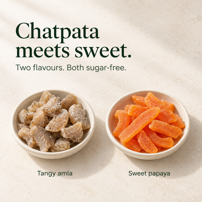 Sugar Free Amla Candy 600g & Fruit Candy 150g | Pack of 2 | Vistevia