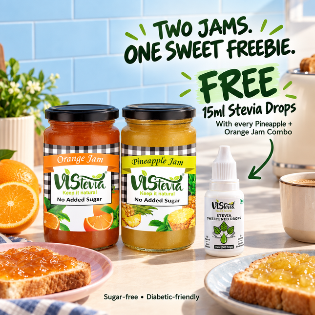 Sugar Free Pineapple & Orange Jam | Combo 2 x 400g | Vistevia
