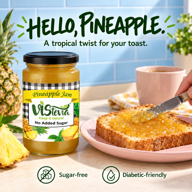 Sugar Free Pineapple & Orange Jam | Combo 2 x 400g | Vistevia