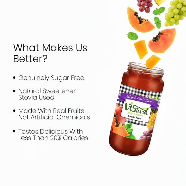 Sugar-Free Mixed Fruit Jam 400gm