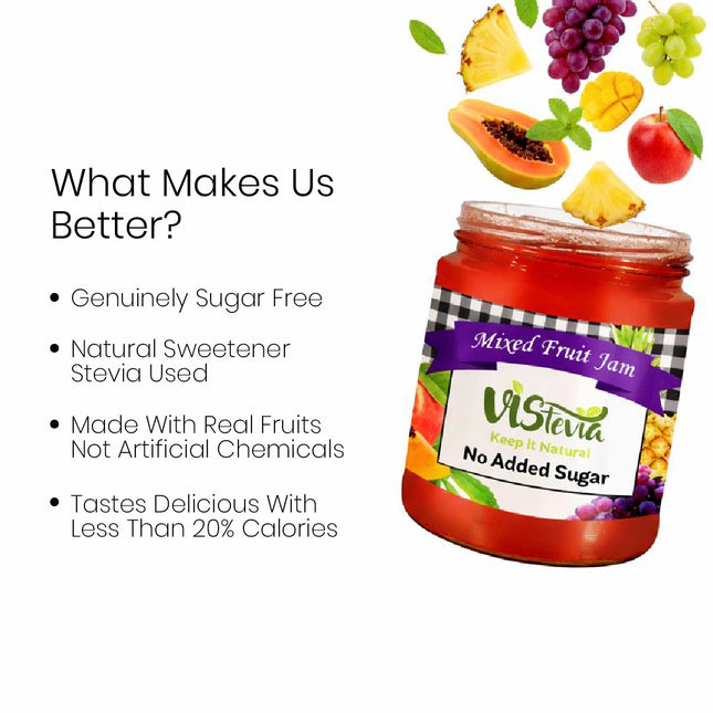 Sugar-Free Mixed Fruit Jam 220gm