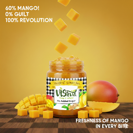Sugar Free Mango and Ginger Jam | 220g | Vistevia
