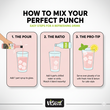 Vistevia Ginger Pop - Sugar Free Ginger Ale Syrup 470ml | Makes 30-35 glasses | 100% Natural | Diabetic & Keto friendly