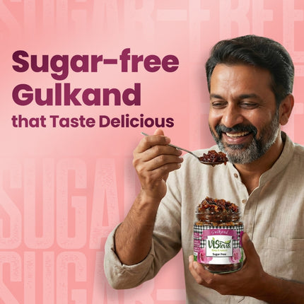 Sugar Free Gulkand | Stevia Sweetened | 230g | Vistevia