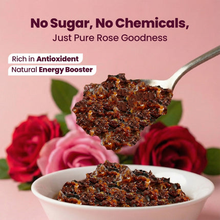 Sugar Free Gulkand | Stevia Sweetened | 230g | Vistevia