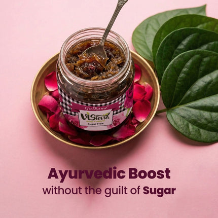 Sugar Free Gulkand | Stevia Sweetened | 230g | Vistevia