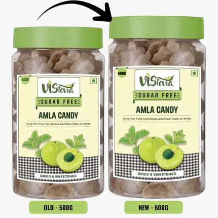 Sugar Free Amla Candy -Diabetic & Keto Friendly, Stevia Sweetened - pack of 1, 600G