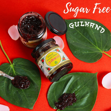 Sugar-Free Gulkand (230g), 100% Natural and Diabetic Friendly, sweetened with Stevia