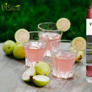 VIStevia Gua-waah - Sugar Free Guava Syrup 470ml (make 30-35 glasses) | 100% Natural | Diabetic friendly | Tastes delicious |