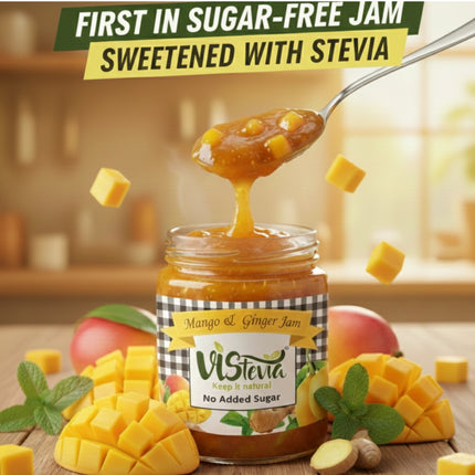 Sugar Free Mango and Ginger Jam | 220g | Vistevia
