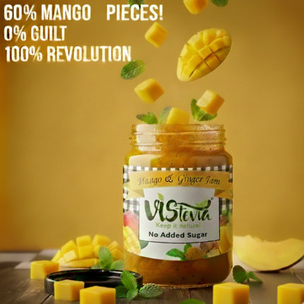 Sugar Free Mango and Ginger Jam | 220g | Vistevia