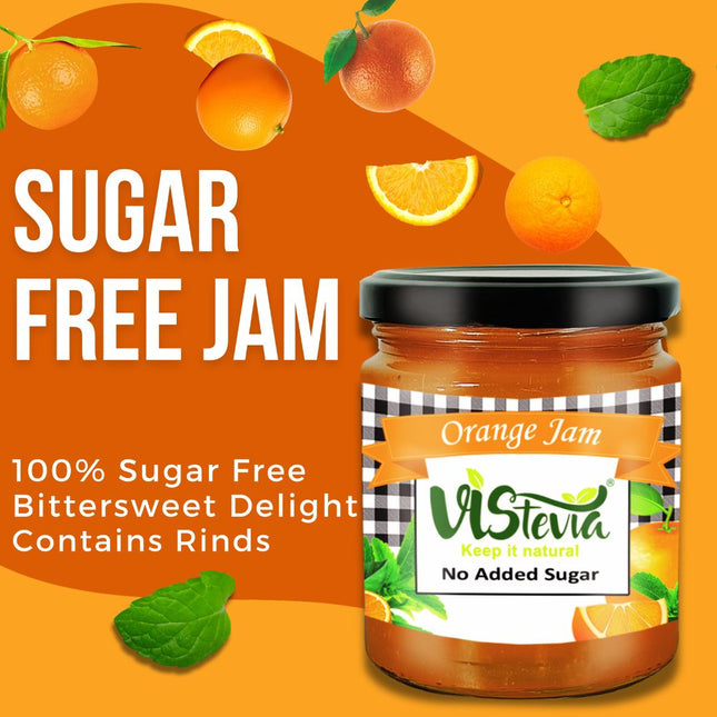 Sugar-Free Stevia Orange Jam – 220gm