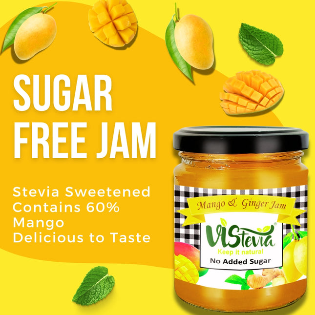 Sugar Free Mango and Ginger Jam | 220g | Vistevia