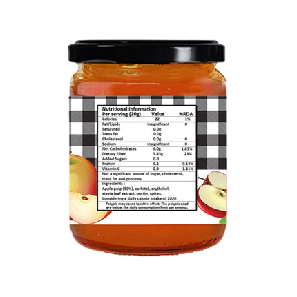 Sugar-Free Stevia Apple & Cinnamon Jam - 220gm