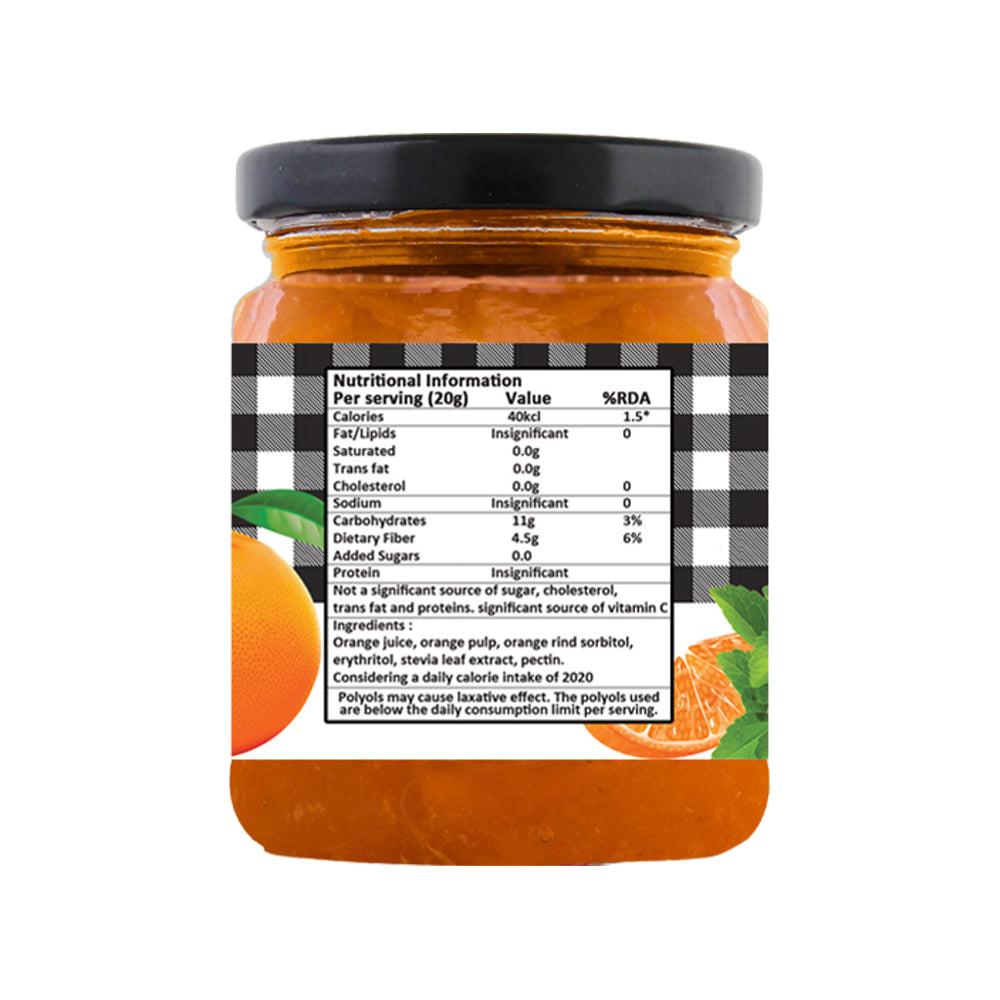 Sugar-Free Stevia Orange Jam – 220gm