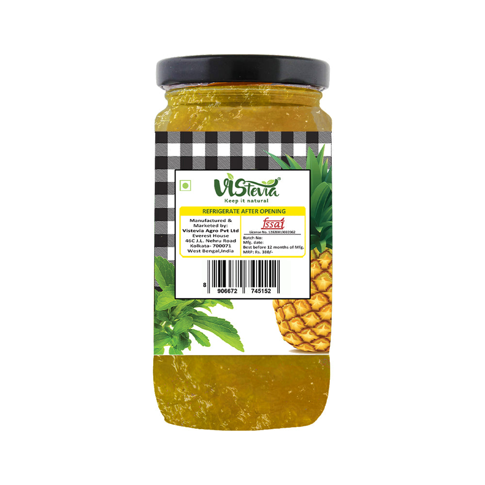 Sugar-Free Stevia Pineapple Jam - 400gm