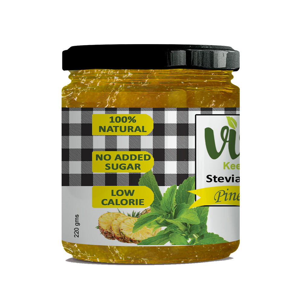 Sugar-Free Stevia Pineapple Jam - 220gm