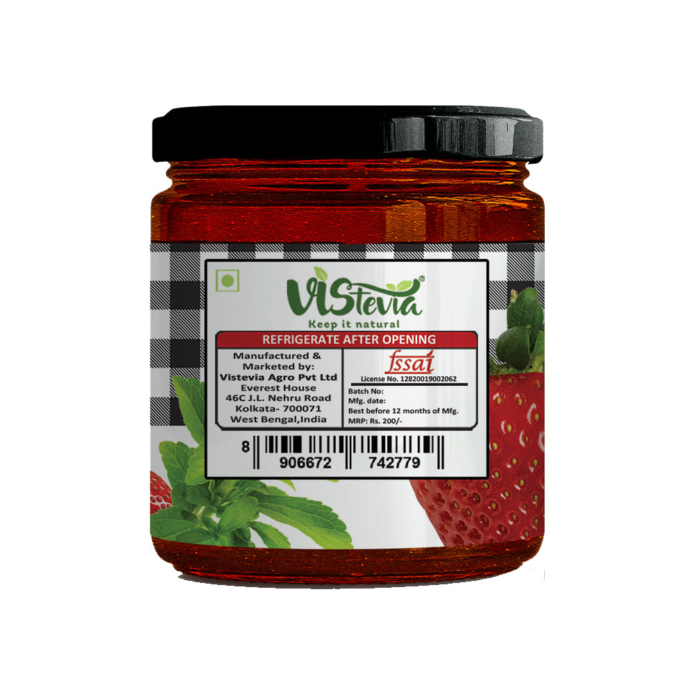 Sugar-Free Stevia Strawberry Jam – Pack of 2 (220gm x 2)